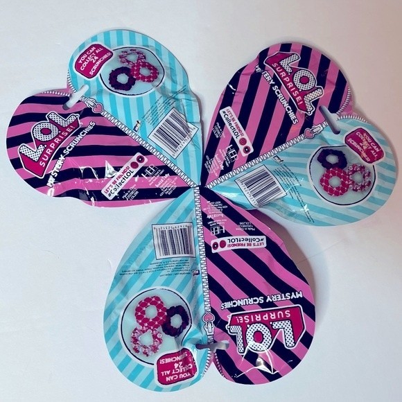 LOL Surprise Bundle! 3 packs LOL Mystery Scrunchies BFF packages. NEW! - Picture 2 of 3